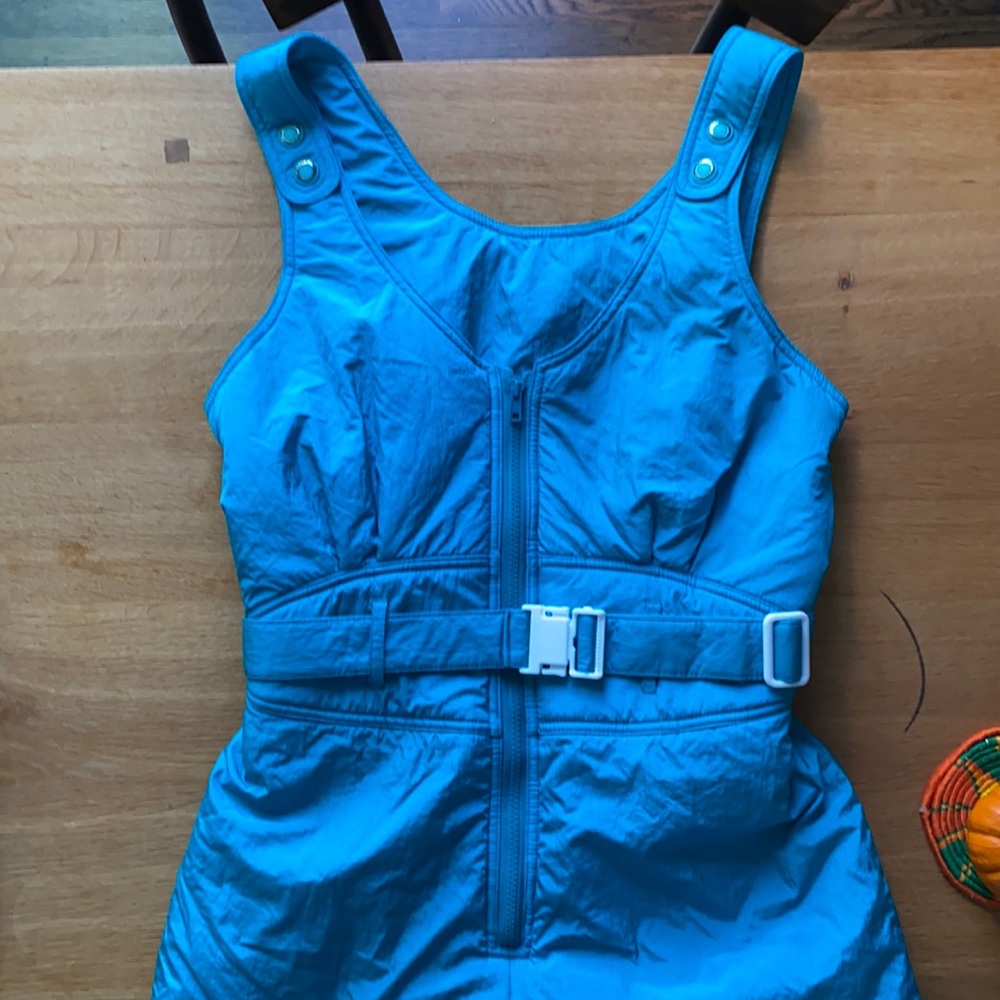 Vintage 80s electric blue neon Profile ski suit 10